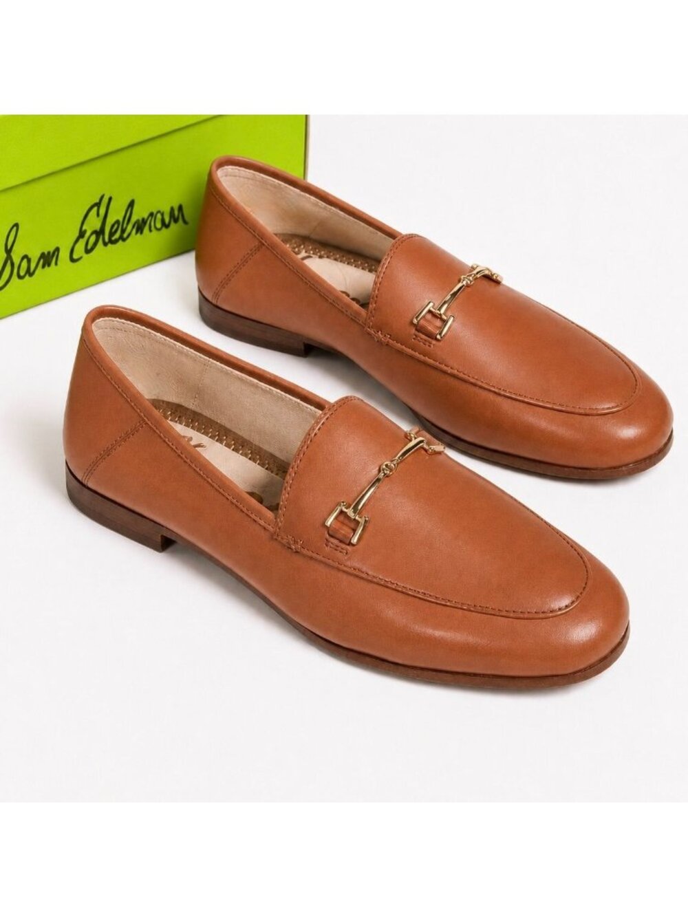 Sam Edelman Loraine Bit Loafers Women 7 M Saddle Leather New With Box